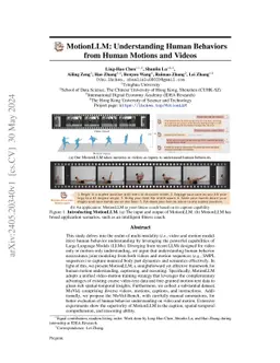MotionLLM: Understanding Human Behaviors from Human Motions and Videos