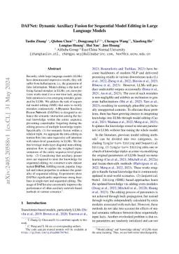 DAFNet: Dynamic Auxiliary Fusion for Sequential Model Editing in Large
  Language Models