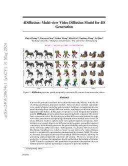 4Diffusion: Multi-view Video Diffusion Model for 4D Generation