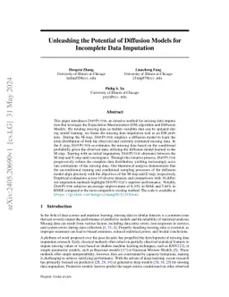 DiffPuter: Empowering Diffusion Models for Missing Data Imputation