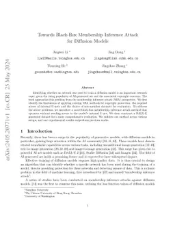 Towards Black-Box Membership Inference Attack for Diffusion Models