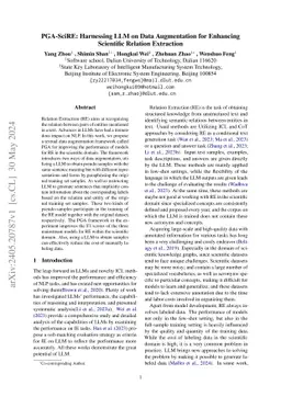 PGA-SciRE: Harnessing LLM on Data Augmentation for Enhancing Scientific
  Relation Extraction