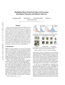 Rethinking Open-World Semi-Supervised Learning: Distribution Mismatch
  and Inductive Inference