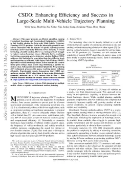 CSDO: Enhancing Efficiency and Success in Large-Scale Multi-Vehicle
  Trajectory Planning