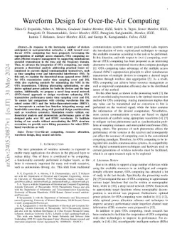 Waveform Design for Over-the-Air Computing