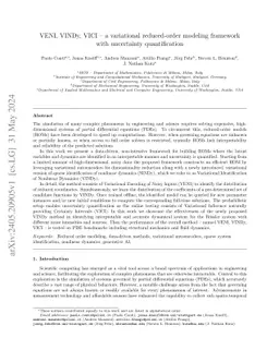 VENI, VINDy, VICI: a generative reduced-order modeling framework with uncertainty quantification
