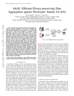 RASE: Efficient Privacy-preserving Data Aggregation against Disclosure
  Attacks for IoTs