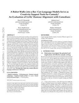 A Robot Walks into a Bar: Can Language Models Serve as Creativity
  Support Tools for Comedy? An Evaluation of LLMs' Humour Alignment with
  Comedians