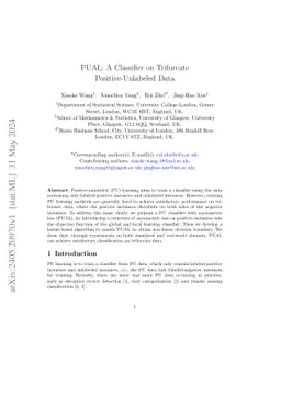 PUAL: A Classifier on Trifurcate Positive-Unlabeled Data
