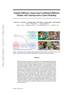 Kaleido Diffusion: Improving Conditional Diffusion Models with
  Autoregressive Latent Modeling