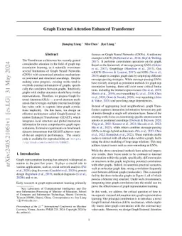 Graph External Attention Enhanced Transformer