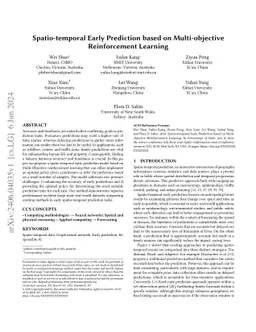 STEMO: Early Spatio-temporal Forecasting with Multi-Objective
  Reinforcement Learning