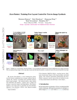 Zero-Painter: Training-Free Layout Control for Text-to-Image Synthesis