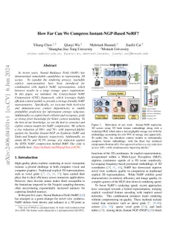 How Far Can We Compress Instant-NGP-Based NeRF?