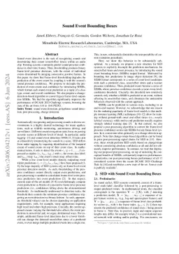 Sound Event Bounding Boxes