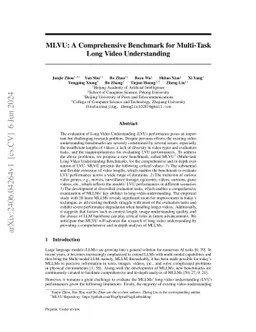 MLVU: Benchmarking Multi-task Long Video Understanding