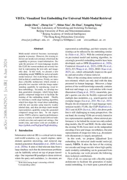 VISTA: Visualized Text Embedding For Universal Multi-Modal Retrieval