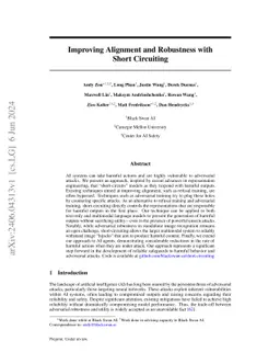 Improving Alignment and Robustness with Circuit Breakers