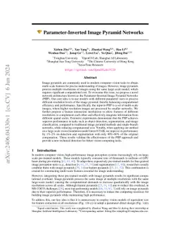 Parameter-Inverted Image Pyramid Networks