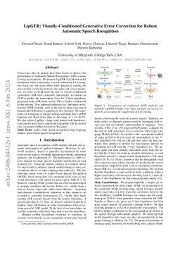 LipGER: Visually-Conditioned Generative Error Correction for Robust
  Automatic Speech Recognition