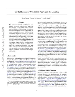 On the Hardness of Probabilistic Neurosymbolic Learning