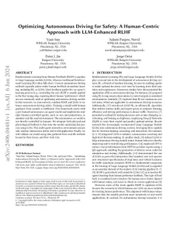 Optimizing Autonomous Driving for Safety: A Human-Centric Approach with
  LLM-Enhanced RLHF