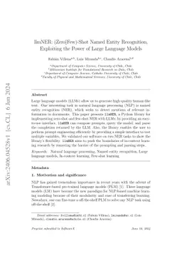 llmNER: (Zero|Few)-Shot Named Entity Recognition, Exploiting the Power
  of Large Language Models