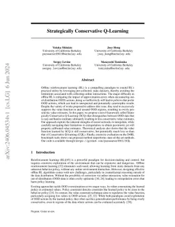 Strategically Conservative Q-Learning