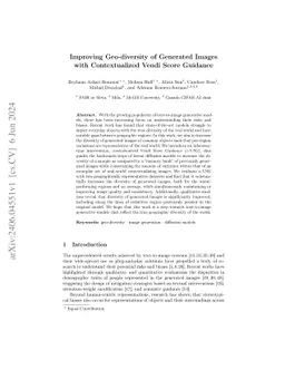 Improving Geo-diversity of Generated Images with Contextualized Vendi
  Score Guidance