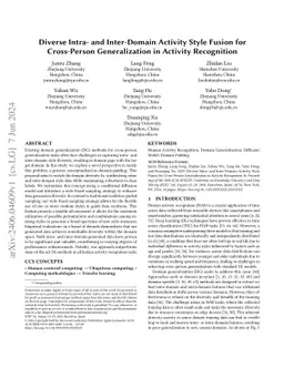 Diverse Intra- and Inter-Domain Activity Style Fusion for Cross-Person
  Generalization in Activity Recognition