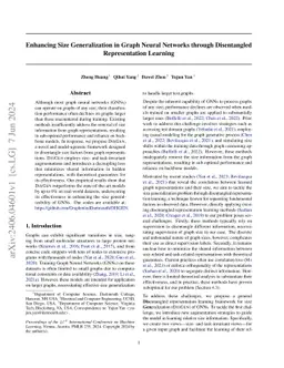 Enhancing Size Generalization in Graph Neural Networks through
  Disentangled Representation Learning