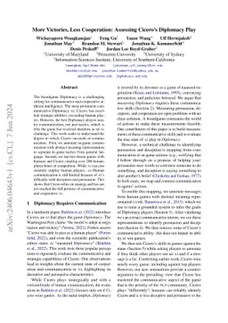 More Victories, Less Cooperation: Assessing Cicero's Diplomacy Play