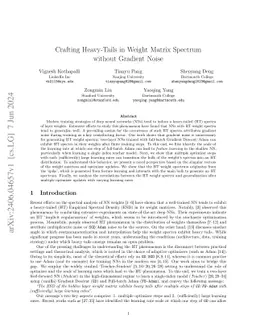 From Spikes to Heavy Tails: Unveiling the Spectral Evolution of Neural Networks