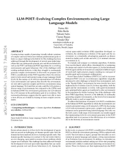 LLM-POET: Evolving Complex Environments using Large Language Models