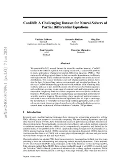 ConDiff: A Challenging Dataset for Neural Solvers of Partial Differential Equations