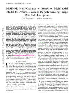 MGIMM: Multi-Granularity Instruction Multimodal Model for
  Attribute-Guided Remote Sensing Image Detailed Description