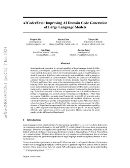 AICoderEval: Improving AI Domain Code Generation of Large Language
  Models