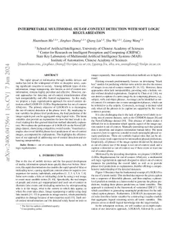 Interpretable Multimodal Out-of-context Detection with Soft Logic
  Regularization
