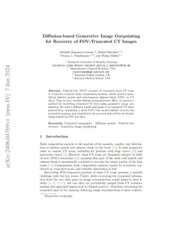 Diffusion-based Generative Image Outpainting for Recovery of
  FOV-Truncated CT Images