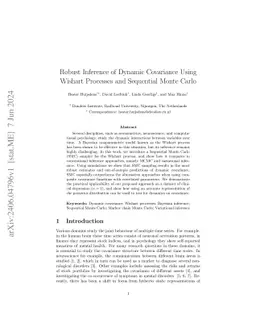 Robust Inference of Dynamic Covariance Using Wishart Processes and
  Sequential Monte Carlo