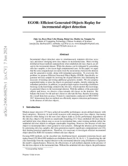 IOR: Inversed Objects Replay for Incremental Object Detection