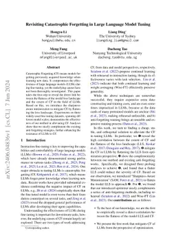 Revisiting Catastrophic Forgetting in Large Language Model Tuning