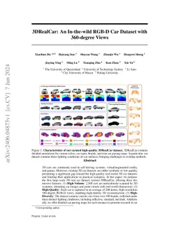 3DRealCar: An In-the-wild RGB-D Car Dataset with 360-degree Views