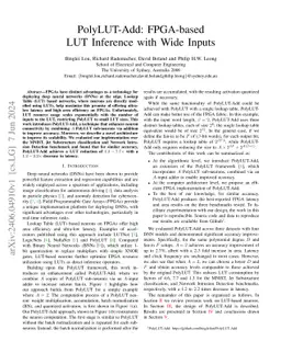 PolyLUT-Add: FPGA-based LUT Inference with Wide Inputs