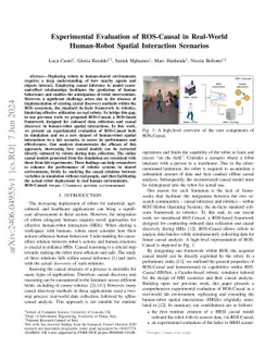 Experimental Evaluation of ROS-Causal in Real-World Human-Robot Spatial Interaction Scenarios