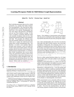 Learning Divergence Fields for Shift-Robust Graph Representations