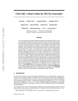 CityCraft: A Real Crafter for 3D City Generation