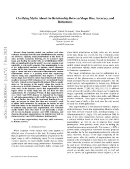 Clarifying Myths About the Relationship Between Shape Bias, Accuracy,
  and Robustness