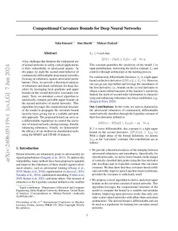 Compositional Curvature Bounds for Deep Neural Networks