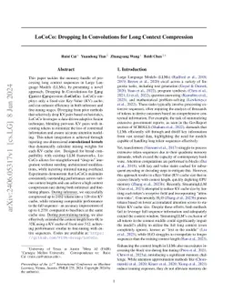 LoCoCo: Dropping In Convolutions for Long Context Compression